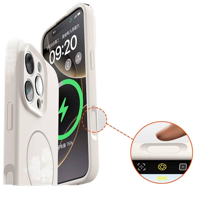 Silicone MagSafe Case for iPhone 15 / 15 Plus / 15 Pro / 15 Pro Max with Drop Protection and Strong Magnetic plus Shockproof plus Full Coverage plus Skin Feel in Cyan - ModaStar - Image 5