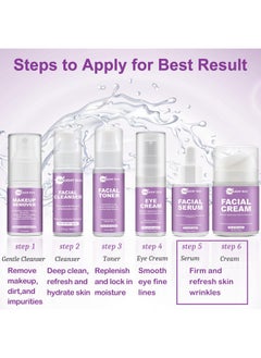 FULLLIGHT TECH Skin Care Set,Anti Aging Korean Skin Care Kit,Reduce Wrinkles & Hydrate Skin,Facial Skin Care Routine Kit for Women Skincare Gift Set,Wife Mom Women Gifts for Christmas,Valentines Day Gifts for Her  - Image 5