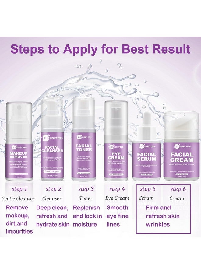 FULLLIGHT TECH Skin Care Set,Anti Aging Korean Skin Care Kit,Reduce Wrinkles & Hydrate Skin,Facial Skin Care Routine Kit for Women Skincare Gift Set,Wife Mom Women Gifts for Christmas,Valentines Day Gifts for Her - Image 5
