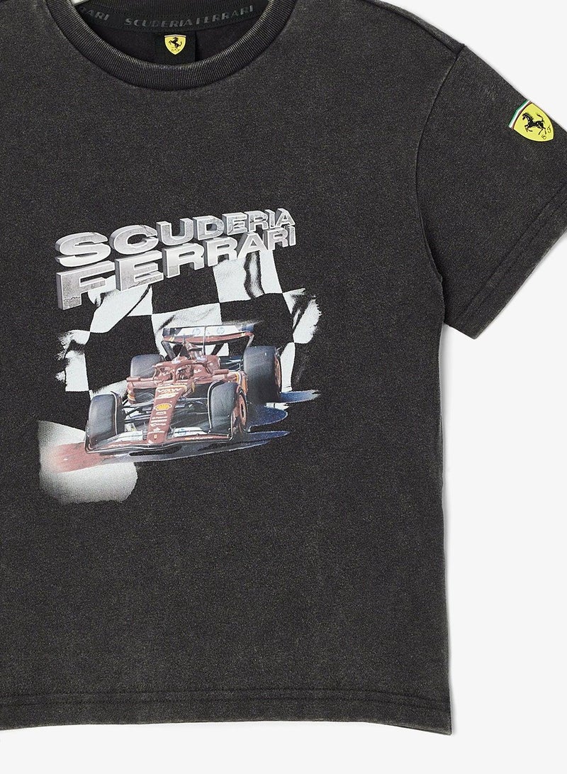 بوما تيشيرت بطبعة سيارة للأطفال - Image 3