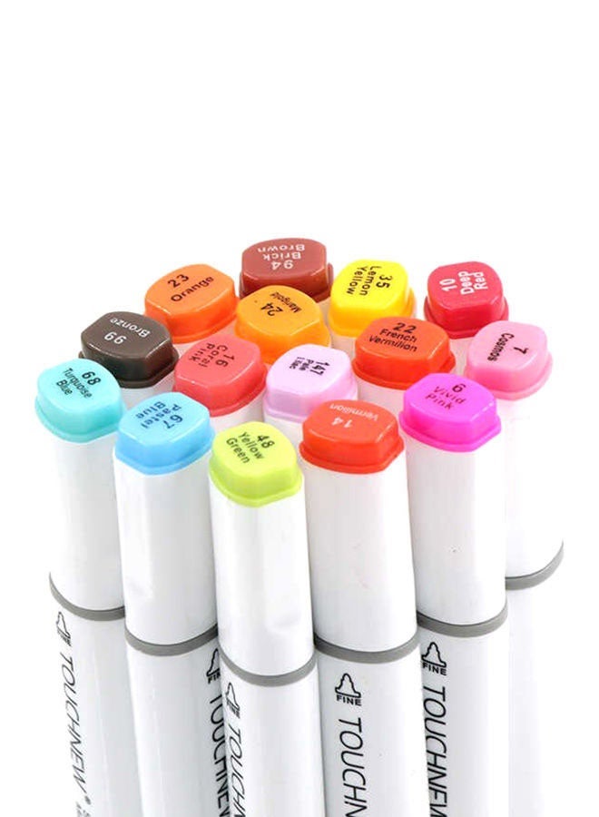 80-Piece Twin Tip Highlighter Set Multicolour - Image 3
