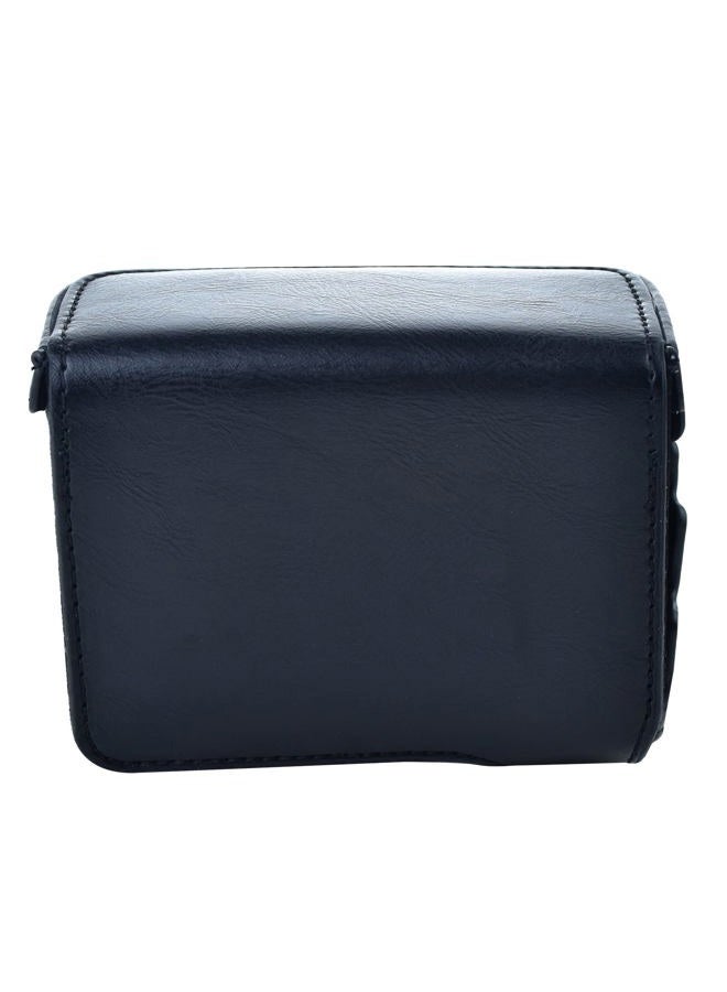 Rieibi حافظة ZV1 - حافظة كاميرا جلدية PU عتيقة لكاميرا سوني ZV1 ZV-1 DSLR - حافظة واقية ZV-1 - سوداء - Image 2