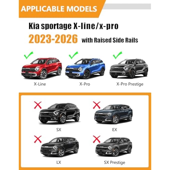 rayihni Roof Rack Cross BarCompatible with Kia sportage x-line 23-25 - Image 3