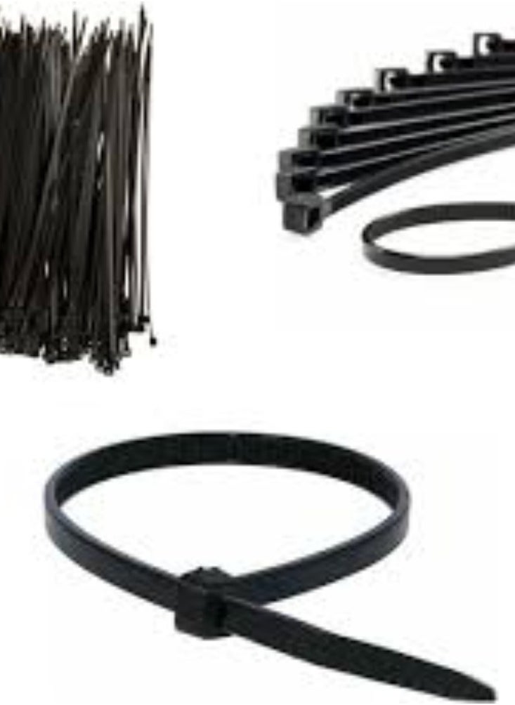 KNP KNP Black Cable Tie measuring 200mm x 3.6mm is an essential tool for cable management and organization.  - Image 4