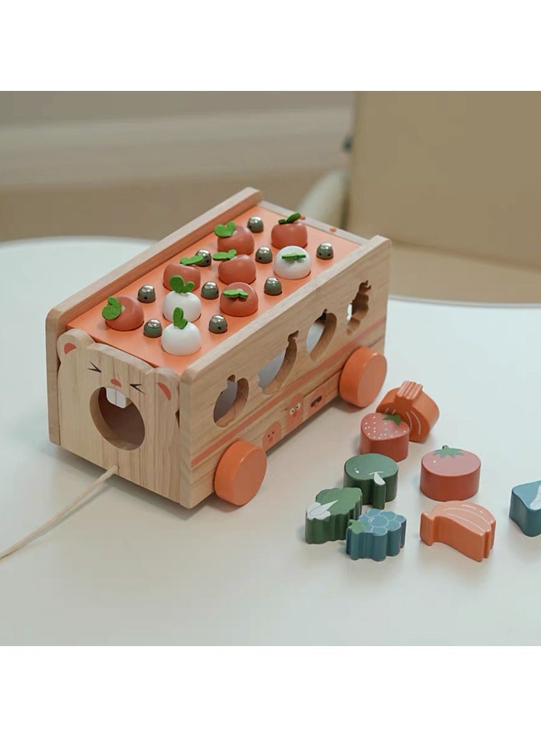 عام ألعاب تعليمية مبكرة متعددة الوظائف لتنمية الذكاء والإلهام للأطفال، مع التركيز على الفاكهة والخضار، وتعليم الأزواج، ومركبات ذكية. - Image 1