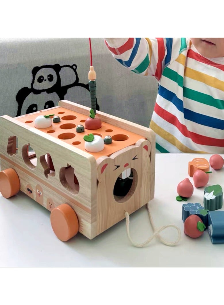 عام ألعاب تعليمية مبكرة متعددة الوظائف لتنمية الذكاء والإلهام للأطفال، مع التركيز على الفاكهة والخضار، وتعليم الأزواج، ومركبات ذكية. - Image 2