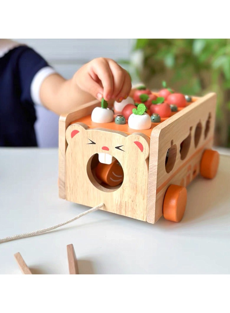 عام ألعاب تعليمية مبكرة متعددة الوظائف لتنمية الذكاء والإلهام للأطفال، مع التركيز على الفاكهة والخضار، وتعليم الأزواج، ومركبات ذكية. - Image 3