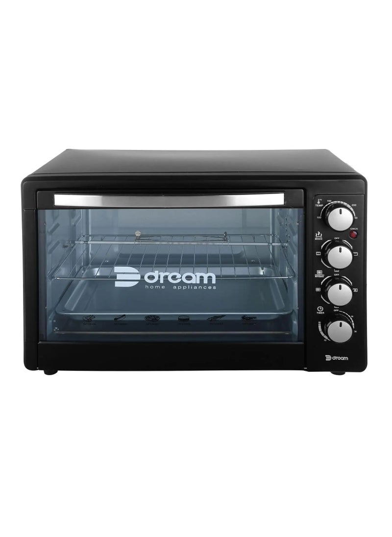 Dream Dream Electric Oven with Grill, 55L, 2200W, DR13110 - Black  - Image 1