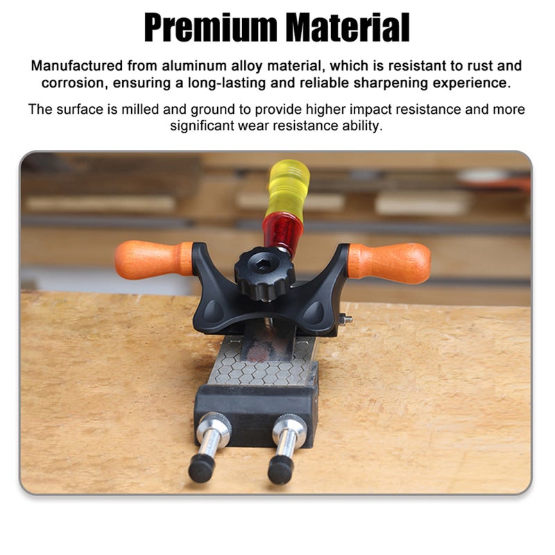 Professional Honing Guide for Wood Chisel Set and Hand Planer Chisel Sharpening Jig Sharpener for Woodworking Tools Fits Chisel and Wood Planer - Image 3