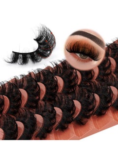 Focipeysa Mink Lashes Fluffy False Eyelashes 20Mm Long Faux Mink Lashes Dramatic Curl Lashes That Look Like Lash Extension 9 Pairs Multipack  - Image 1