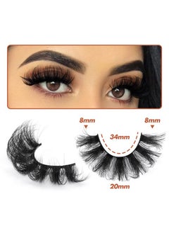 Focipeysa Mink Lashes Fluffy False Eyelashes 20Mm Long Faux Mink Lashes Dramatic Curl Lashes That Look Like Lash Extension 9 Pairs Multipack  - Image 3