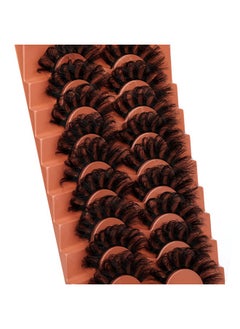 Focipeysa Mink Lashes Fluffy False Eyelashes 20Mm Long Faux Mink Lashes Dramatic Curl Lashes That Look Like Lash Extension 9 Pairs Multipack  - Image 4