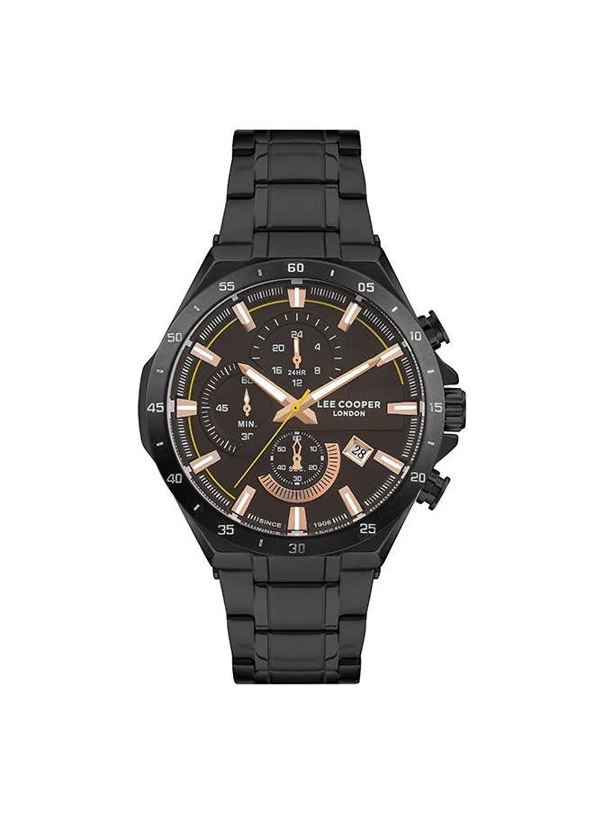 لي كوبر Men Chronograph Round Metal Wrist Watch LC07258.640