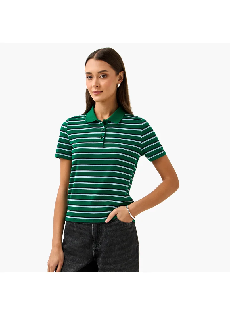 لي كوبر Lee Cooper Striped Polo T-shirt
