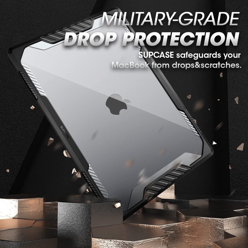 SupCase غطاء SUPCASE لجهاز MacBook Air مقاس 15 بوصة 2026/2025/2024/2023 (خنفساء يونيكورن)، M5/M4/M3/M2 A3241 A3114 A2941 غلاف صلب مقاوم للصدمات للاستخدام الشاق لجهاز MacBook Air مقاس 15" مع Touch ID، أسود - Image 3