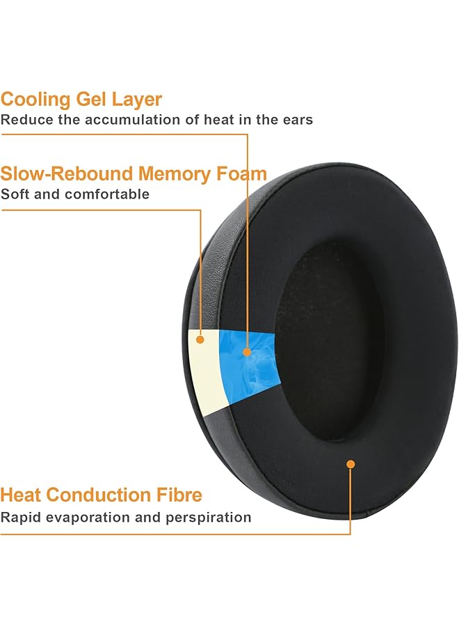 erorex Cloud Alpha Earpads Coolig Gel Cloud 2 Ear Cushions Pads Ugrade Earcups Accessories Replacement For Cloud Stinger Cloud Flight Cloud Ii Cloud Alpha Wireless Cloud Core Mix Headsets - Image 3