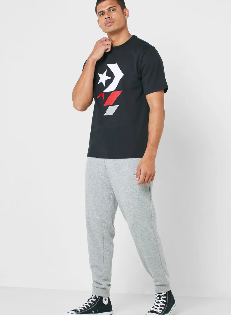 CONVERSE Repeated Star Chevron T-Shirt