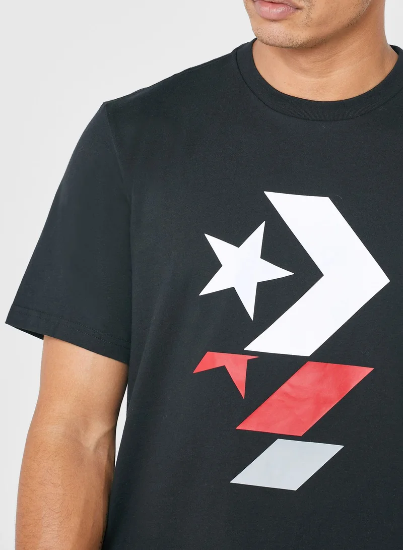 CONVERSE Repeated Star Chevron T-Shirt