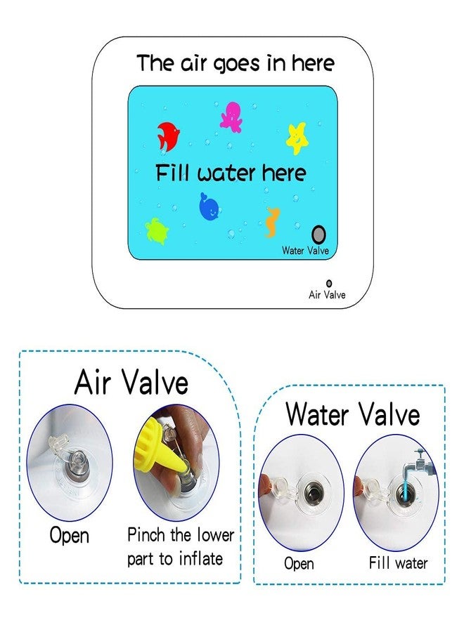 Magicwand® Tummy Time Water & Air Inflatable Multi-Function Baby Mat with Box【6 Months & Up】【Pack of 2】【Multi-Colored】 - Image 2