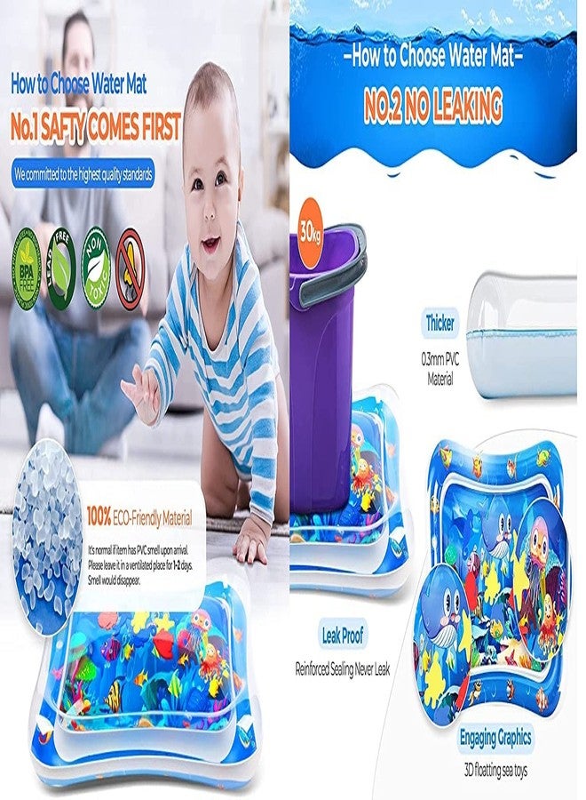 Magicwand® Tummy Time Water & Air Inflatable Multi-Function Baby Mat with Box【6 Months & Up】【Pack of 2】【Multi-Colored】 - Image 5