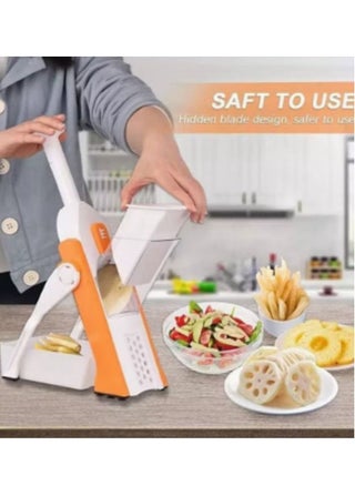 Mandolin Vegetable Slicer Adjustable Potatoes Onion Chopper Safe Vertical Dicer Fruit Multifunctional - pzsku/Z2A0795DB2F49FA26C860Z/45/_/1684761879/756e5eba-618c-409d-9219-533269089992