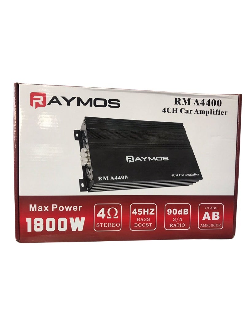 رايموس مكبر صوت للسيارة Raymos RM-A4400 4 قنوات 1800 وات بحد أقصى  - Image 5