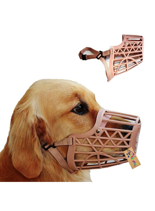 Western Era Adjustable Strap Dog Muzzle - Ensure Pet Safety & Comfort, Prevent Biting Behavior - Perfect For Medium-Sized Dogs, Ideal For Walks, Training & Grooming (Beige Extra Small) - Image 1