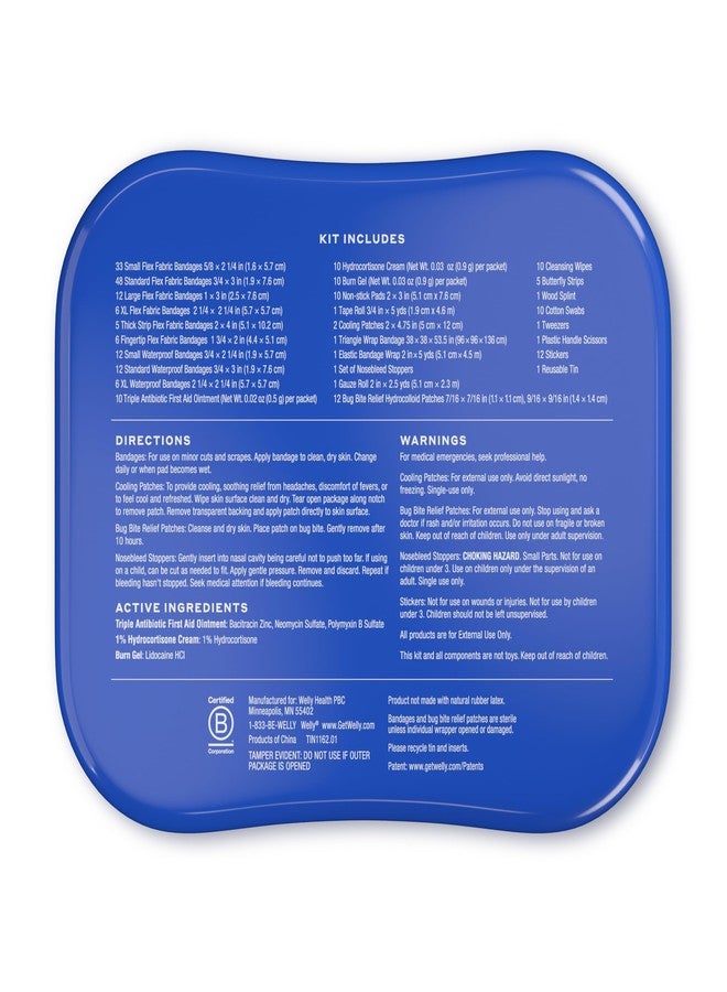 Welly Comprehensive First Aid Kit - FSA Eligible - Adhesive Bandages, Tape and Non-Stick Pads, Butterfly Strips, Cleansing Wipes, Ointments, Gauze, and More - 240 Pieces - Image 5