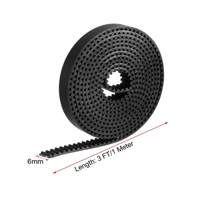 GT2 Timing Belt 1M Length 6mm Width Synchronous Pulley Wheel For 3D Printer - Image 3