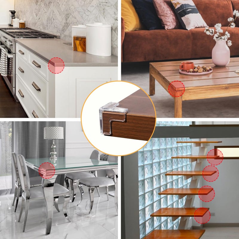 suyncyi 24 Pack Corner Guards Corner Protectors for Babyï¼ŒTable Corner Protectors for Babyï¼ŒFurniture Guardsï¼ŒBaby Proof Corner Protectors to Cover Sharp Furniture - Image 5