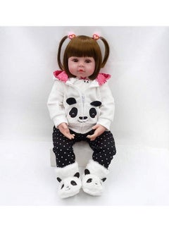 Reborn Baby Dolls Handmade Soft Silicone Babies Realistic Toddler Dolls Girl Gift (19Inch Dolls)