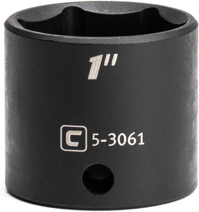 Capri Tools Shallow Impact Socket, 3/8-Inch Drive, 6-Point, SAE (1-Inch) - Image 1