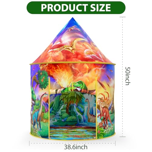 Wilwolfer Dinosaur Tent for Kids Dinosaur Toys for Kids  Indoor Play Tent for Toddlers and Baby  Great Gift for Boys and Girls - Image 5