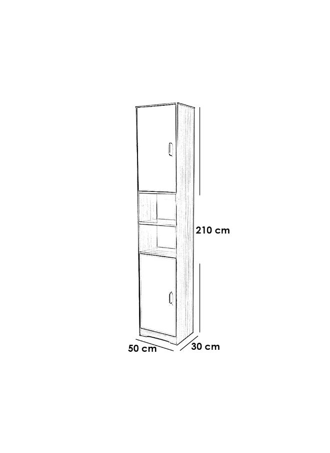 Homzmart MDF and Swedish Wood Bathroom storage Black - 40x40x80 cm  - Image 2