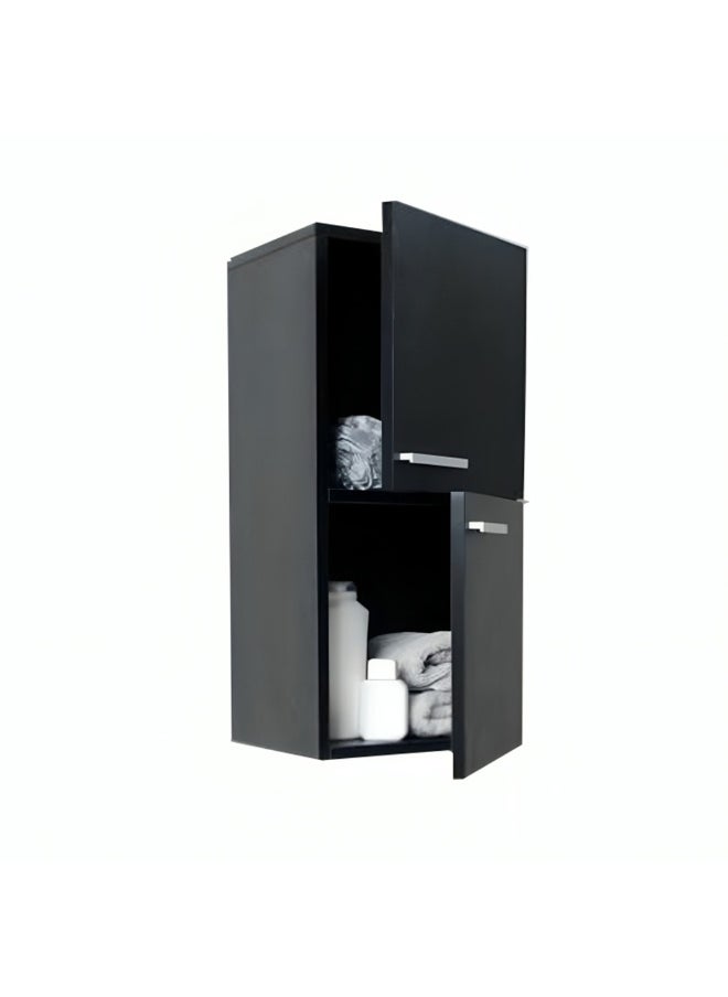 Homzmart MDF and Swedish Wood Bathroom storage Black - 40x40x80 cm  - Image 1