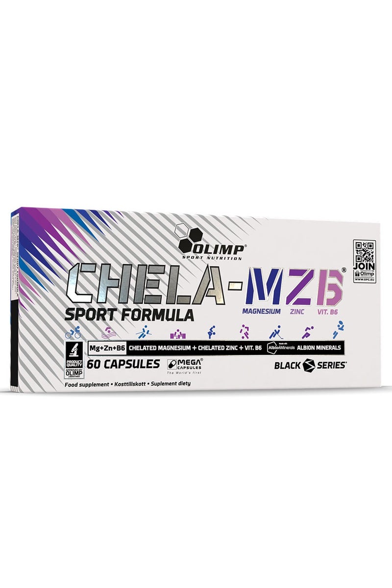 أولمب كبسولات شيلا-إم زد بي الضخمة - مغنيسيوم + زنك + فيتامين ب6، 60 كبسولة | يدعم التوازن الهرموني، وصحة العضلات والجهاز العصبي