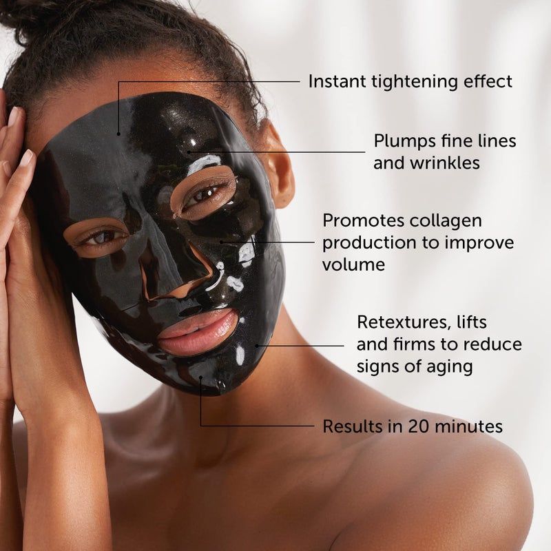 111SKIN Celestial Black Diamond Lifting and Firming Treatment Mask | Anti-Aging | Tone, Tighten, Retexturize Complexion | Set of 5 (2.5 oz each) - Image 2