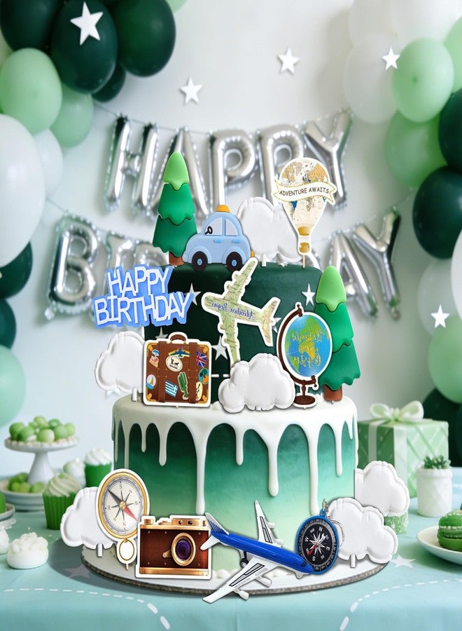 LAST HOE DOWN Travel Cake Topper Travel Themed Party Decorations Airplane Birthday Party Decorations - Image 5