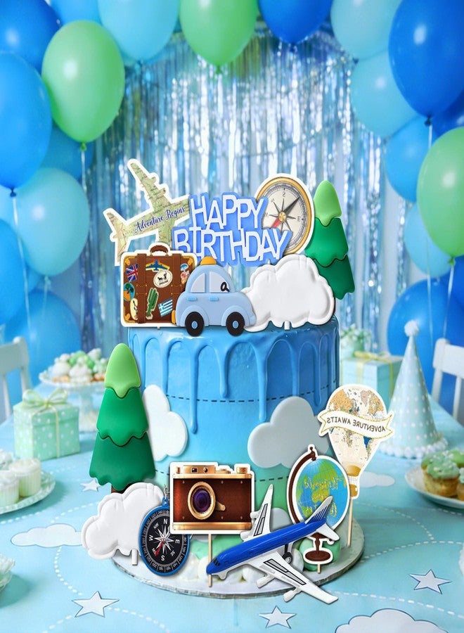 LAST HOE DOWN Travel Cake Topper Travel Themed Party Decorations Airplane Birthday Party Decorations - Image 4