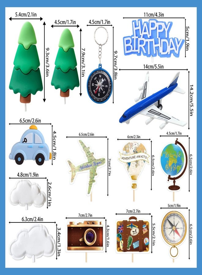 LAST HOE DOWN Travel Cake Topper Travel Themed Party Decorations Airplane Birthday Party Decorations - Image 2