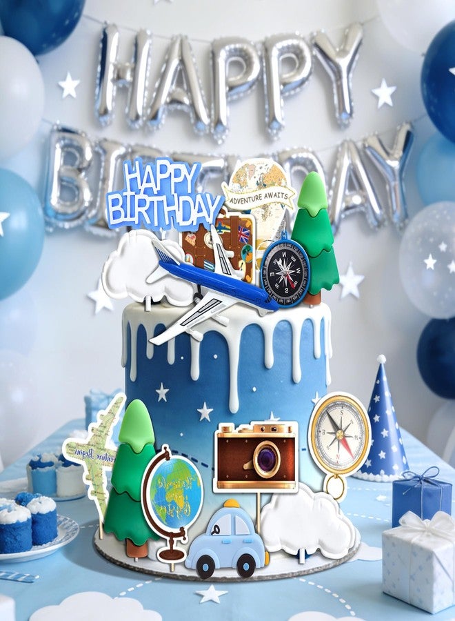 LAST HOE DOWN Travel Cake Topper Travel Themed Party Decorations Airplane Birthday Party Decorations - Image 3