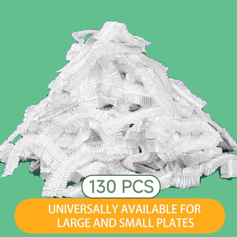 130pcs Elastic Food Cover Wraps Disposable Food Storage Lids New Packaging Colorful - Image 5
