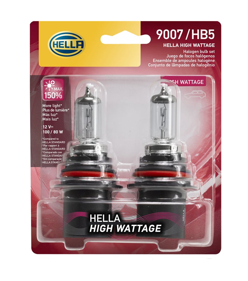 HELLA 9007 100/80WTB Twin Blister High Wattage Bulbs, 12V, 2 Count (Pack of 1) - Image 5