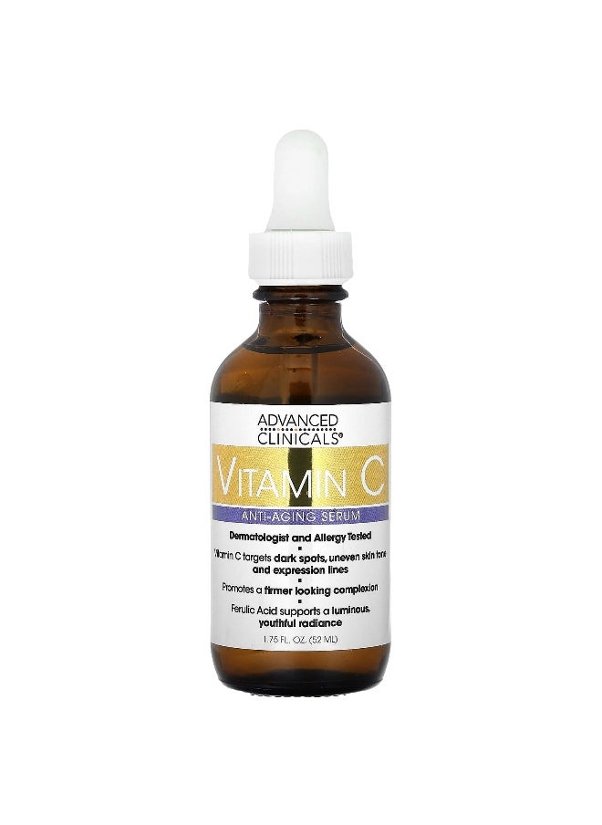 Advanced Clinicals Advanced Clinicals, Vitamin C Serum, Anti-Aging, 1.75 fl oz (52 ml)  - Image 1
