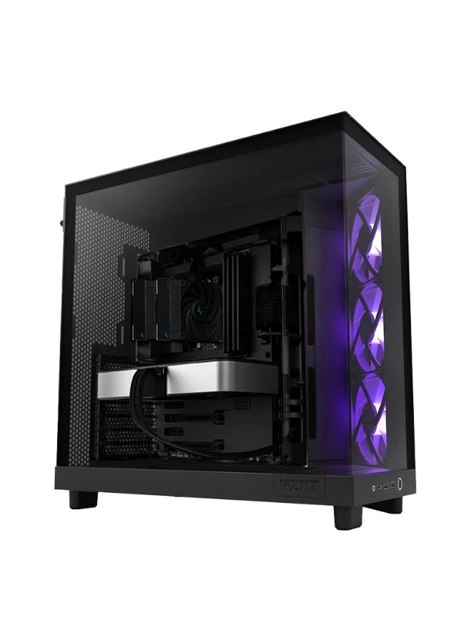 انفني ارك كمبيوتر الألعاب AMD Flow 5050 – Ryzen 5 7600، RTX 5050 8GB GPU، 16GB DDR5 RAM، 1TB SSD، لوحة أم B650، صندوق NZXT H6 Flow، مبرد رقمي، 650W PSU، أسود - Image 2