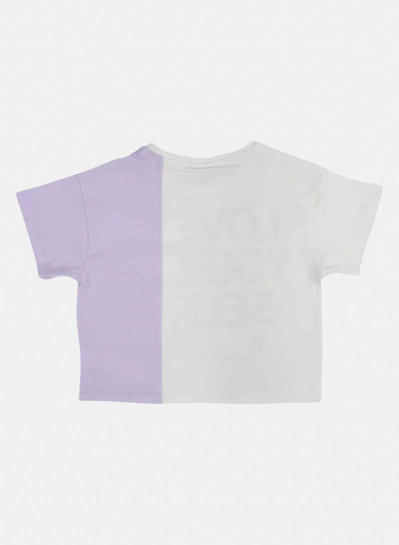 Solang Girls Cotton T-Shirt - Love Yourself Print - Image 2