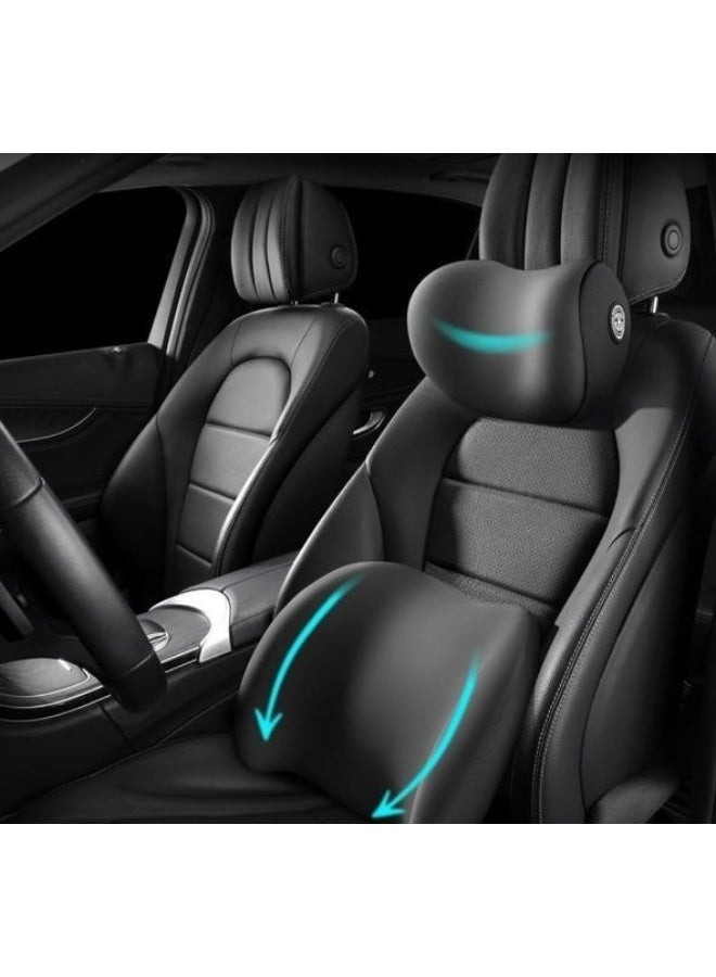 Car Neck and Back Support Set - Comfortable support to reduce neck and back pain - Ideal for travel and long drives - Image 1