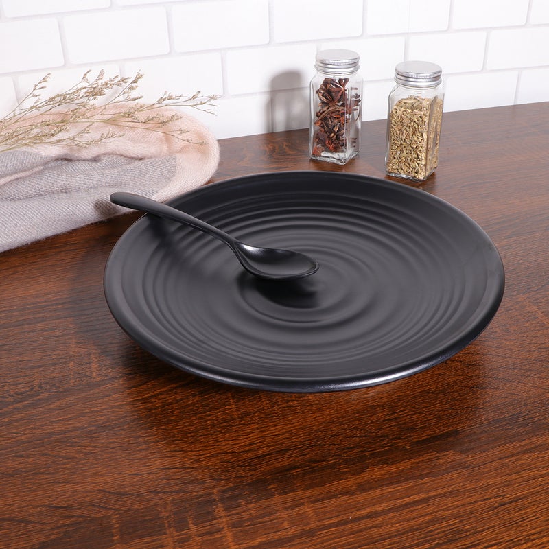 2pcs Dinnerware Imitation Porcelain Dinner Plate Restaurant Dishes Cutlery Noodles Round Plates (LJP0115) - Image 3