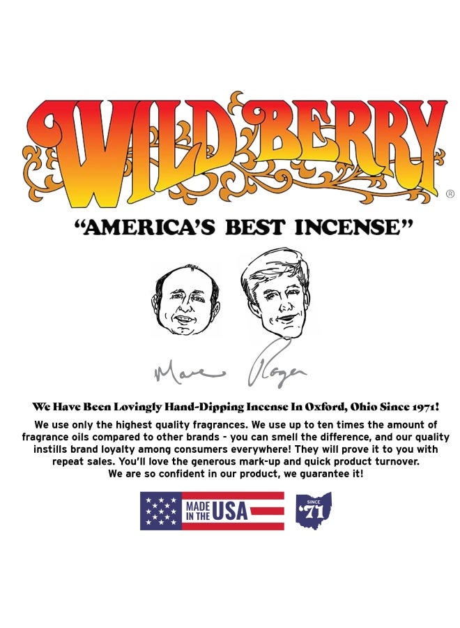 Wild Berry Incense Sticks Egyptian Cotton Crisp Linen and Cotton Scent Hand Dipped in The USA 100 Count - Image 5