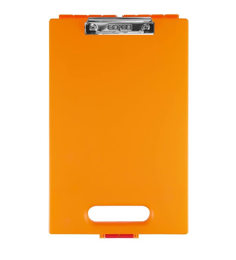 Dexas Clipcase Storage Clipboard with Handle Orange